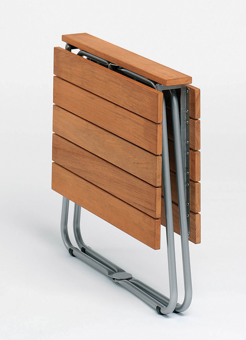 Balcony Klapp-Tisch, 70 x 100 cm, Tischplatte Teak