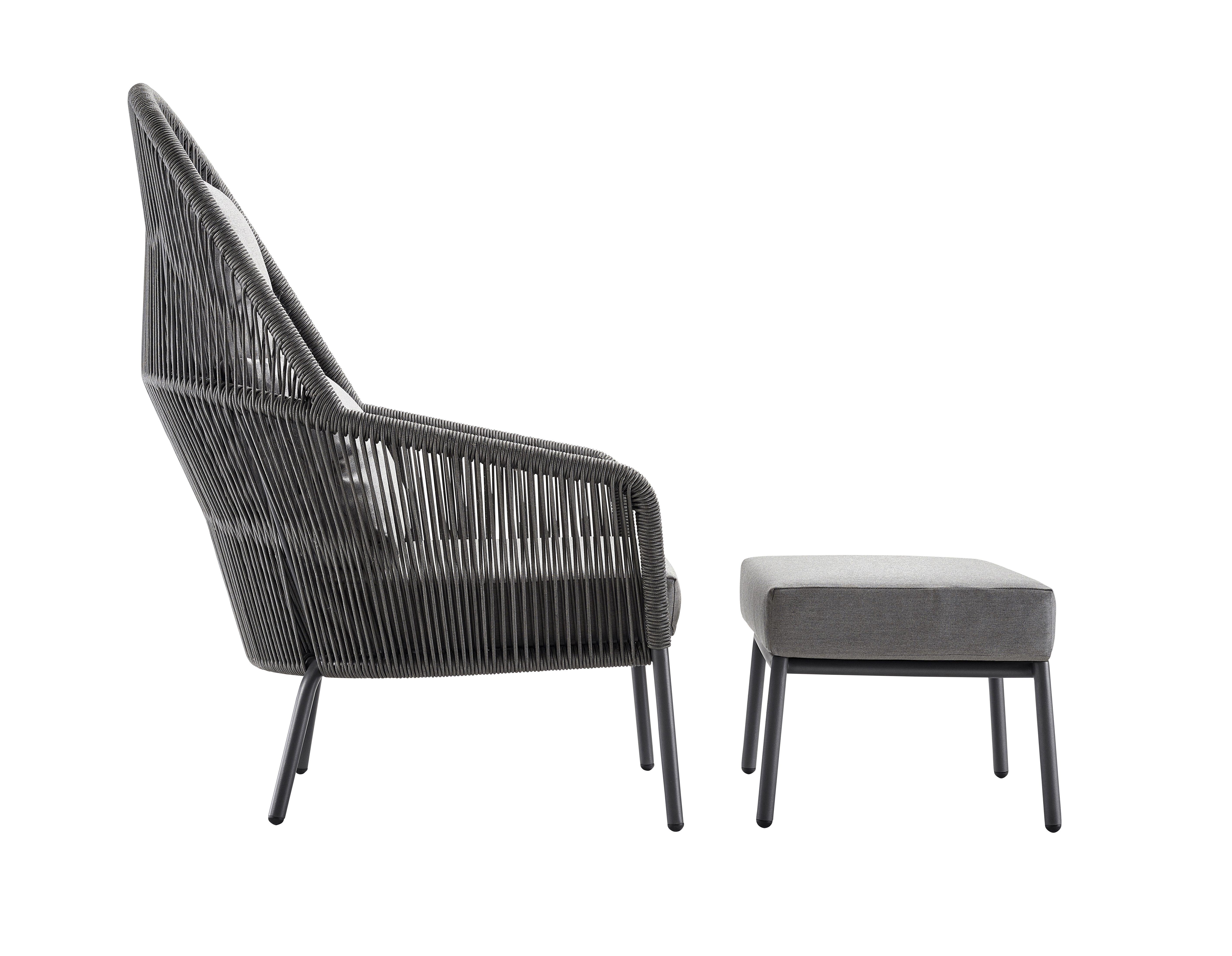 Loop Lounge Hocker, inkl. Polster
