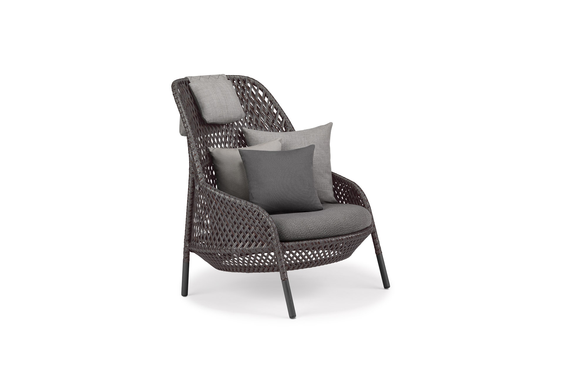 Ahnda Hochlehner - Wing Chair, inkl. Sitz-und Rückenkissen Ahnda Hochlehner - Wing Chair, inkl. Sitz-und Rückenkissen