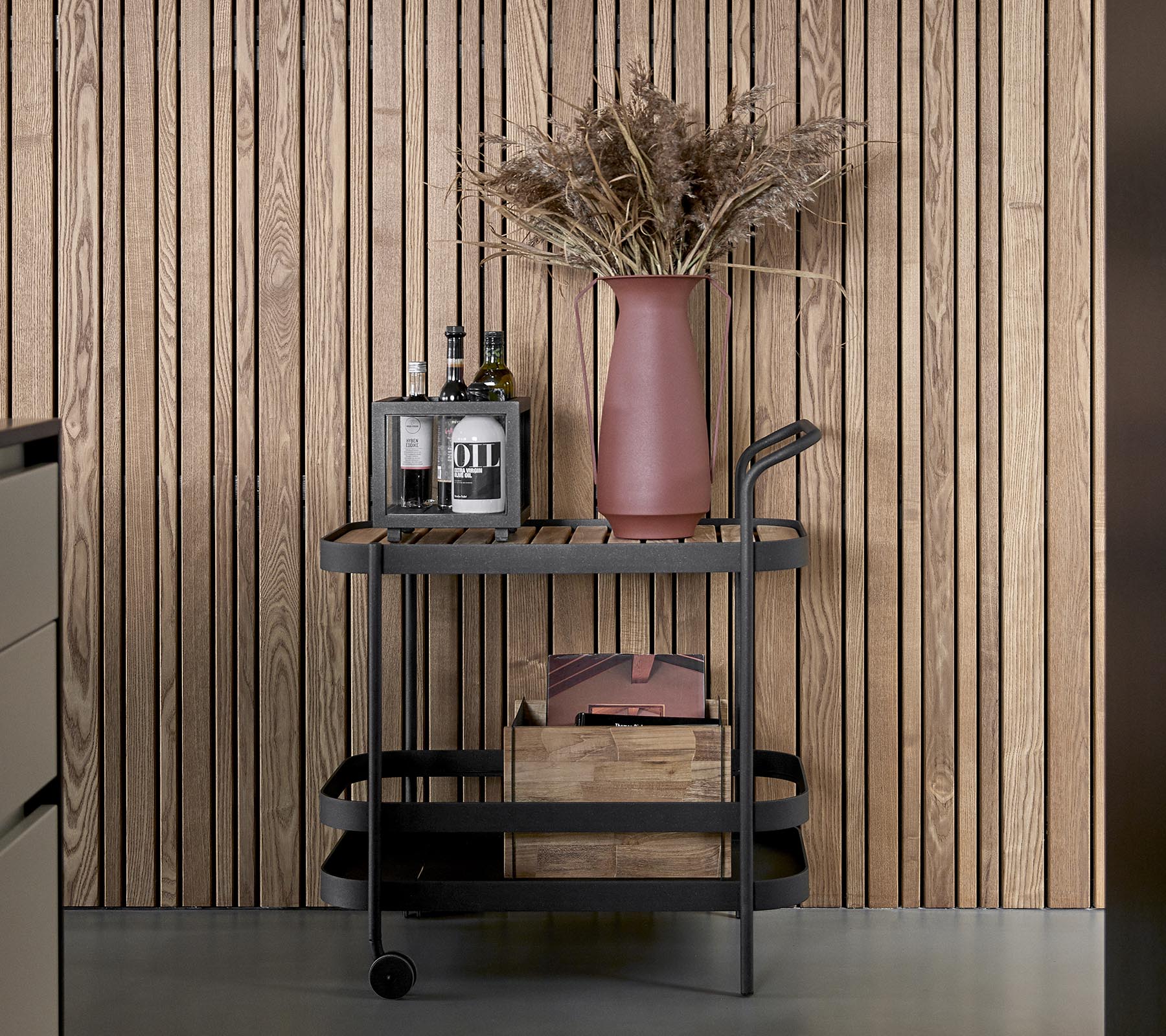 Roll Barwagen inkl. Teak