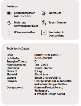 Stehleuchte LED Parrot