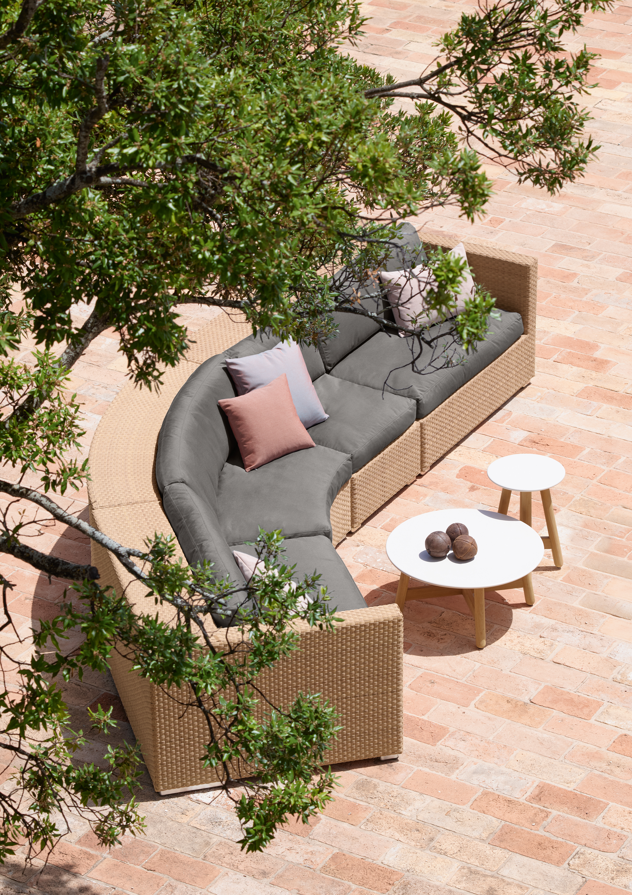 Lounge Eckmodul, inkl. Polster