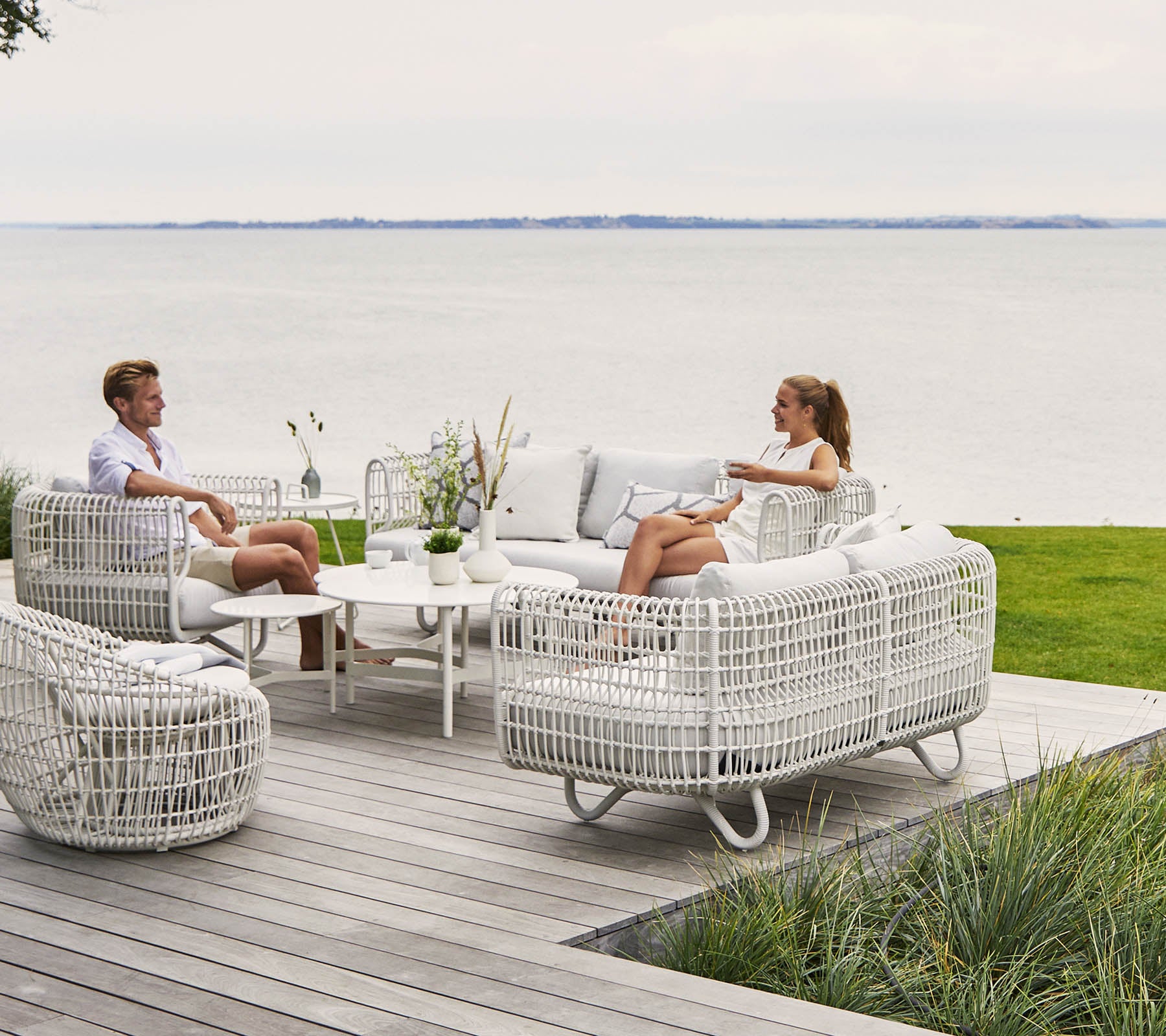 Nest Loungesessel Outdoor , inkl. Kissen 