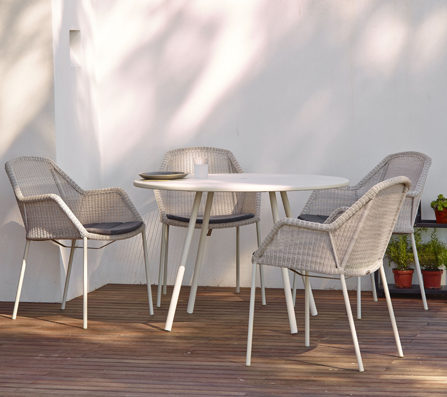 2 er Set Breeze Sessel, stapelbar 