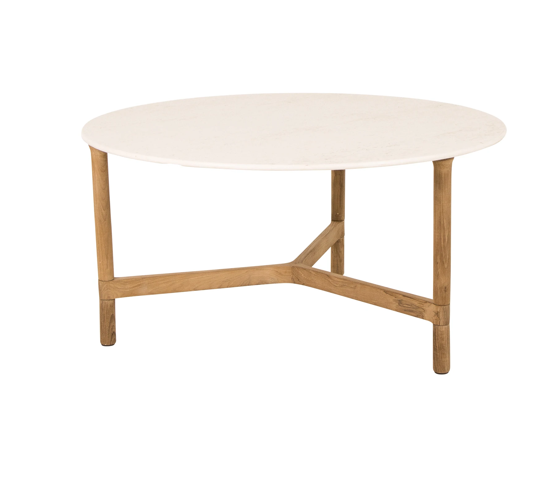 Twist Couchtisch Ø 90 cm Teak Gestell Twist Couchtisch Ø 90 cm Teak Gestell