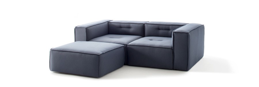 theONE Sofa 2-Sitzer mit Hocker 
