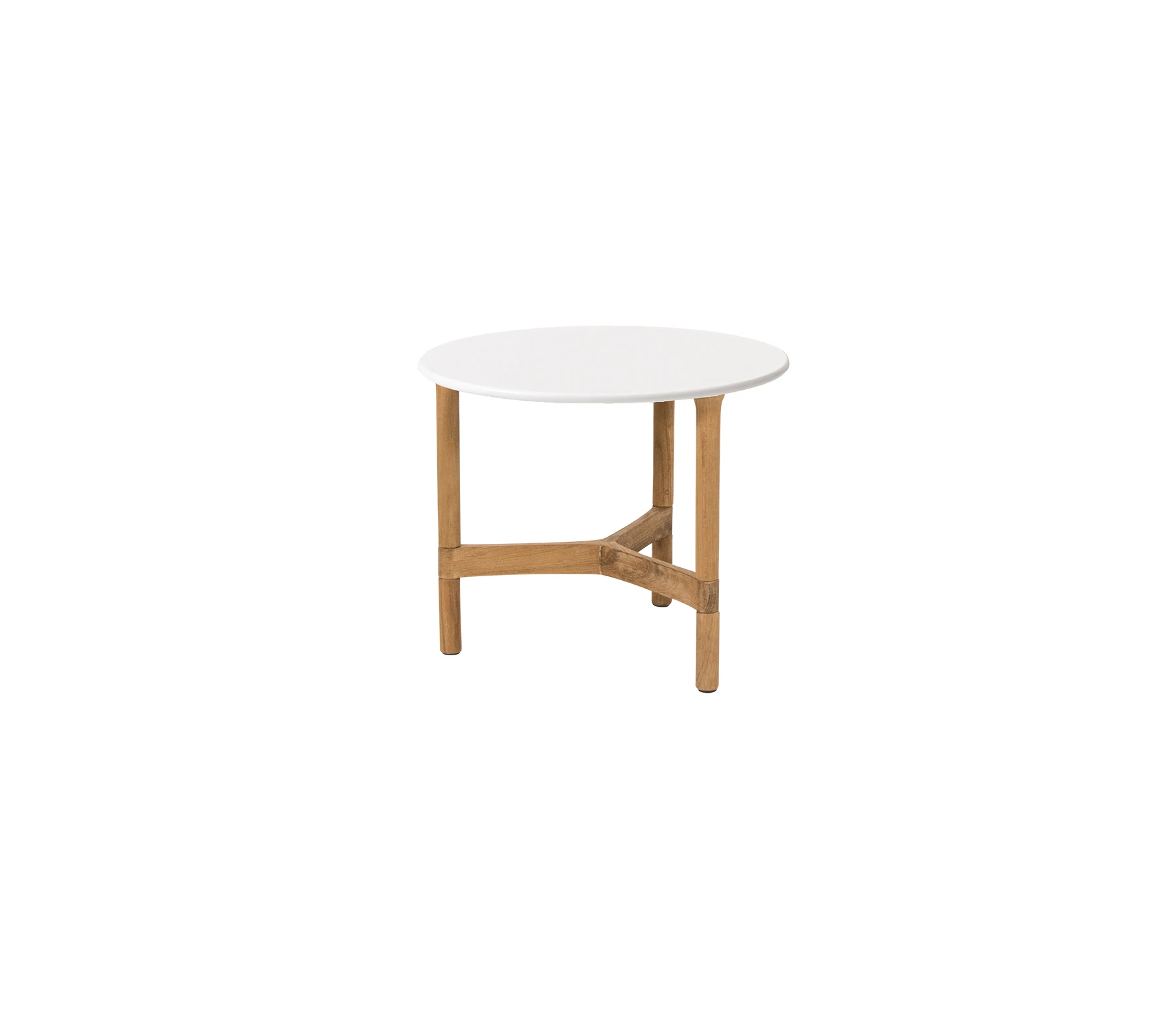 Twist Beistelltisch Ø 45 cm Teak Gestell Twist Beistelltisch Ø 45 cm Teak Gestell