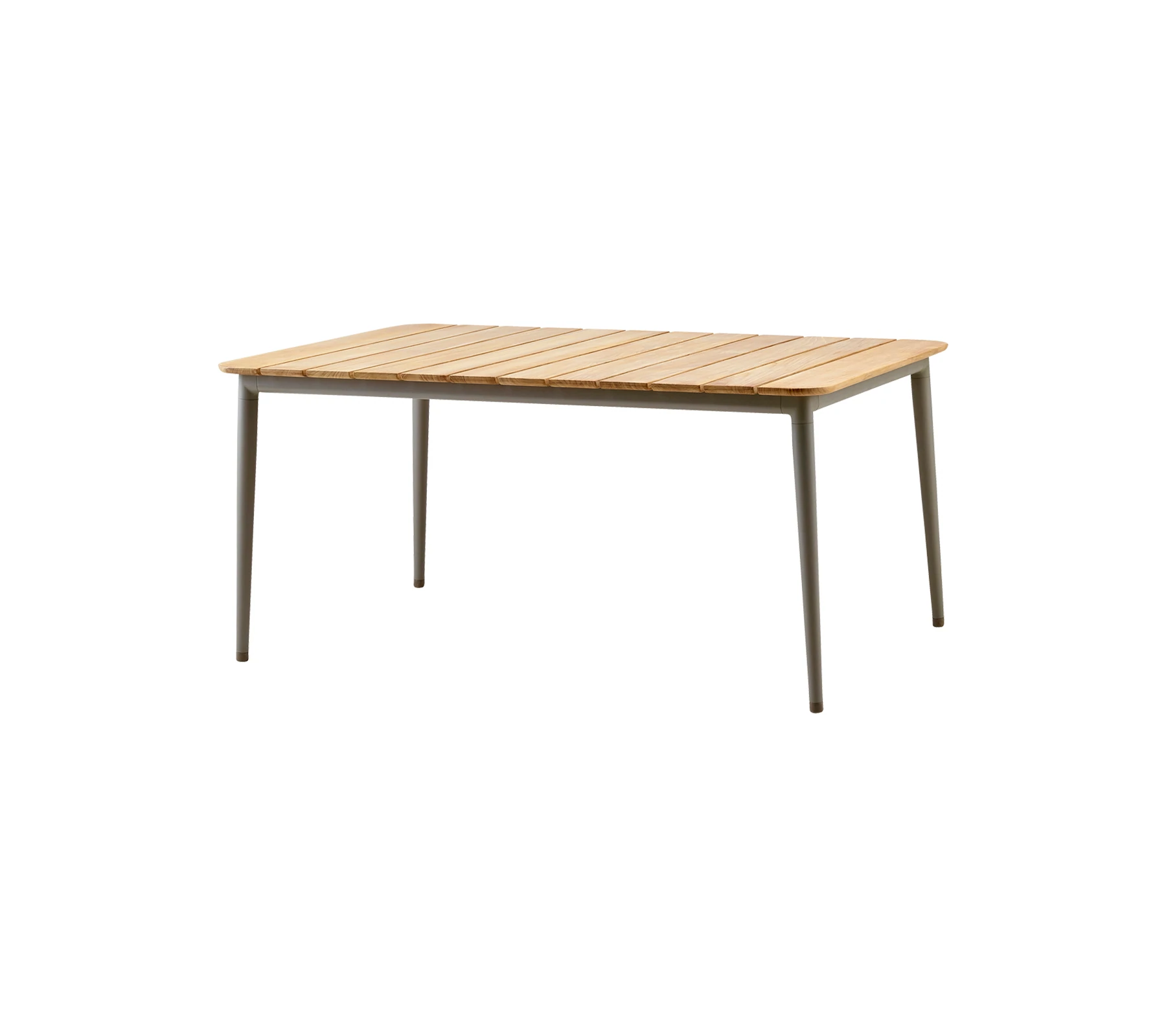 Core Esstisch Teak / Alu, 160 cm 