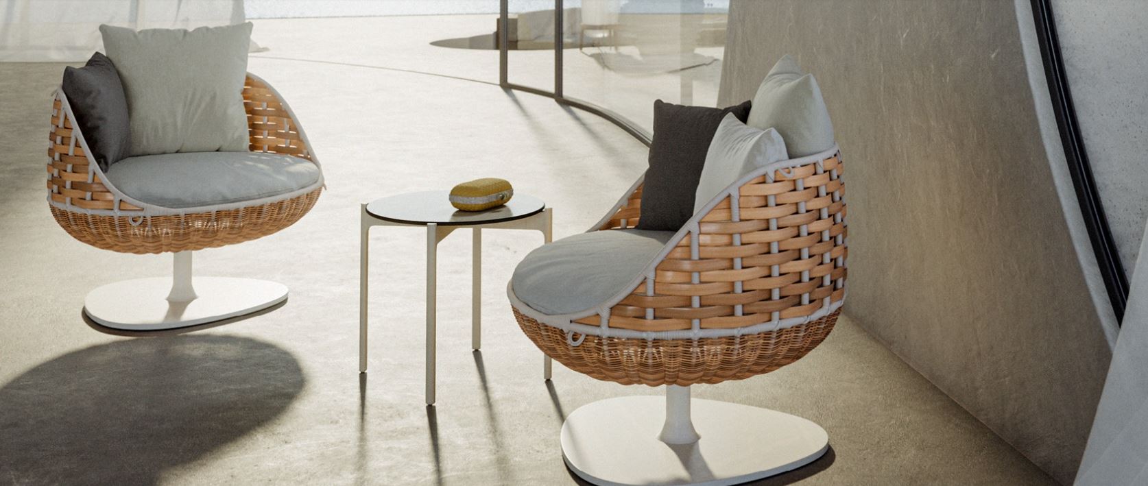 Swingrest Lounge Chair , inkl. Sitz-und Rückenkissen