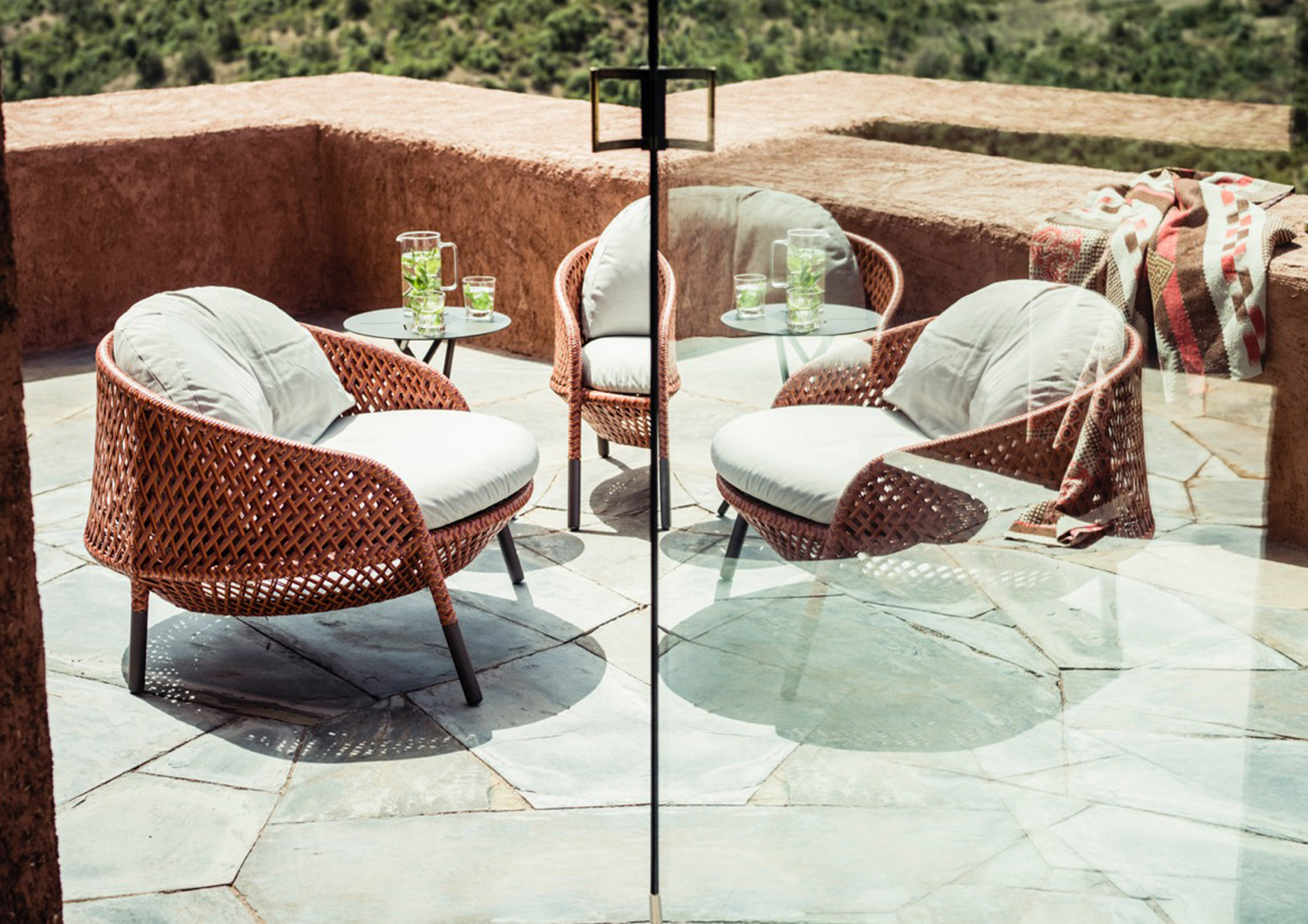 Ahnda Sessel - Lounge Chair, inkl. Sitz-und Rückenkissen!