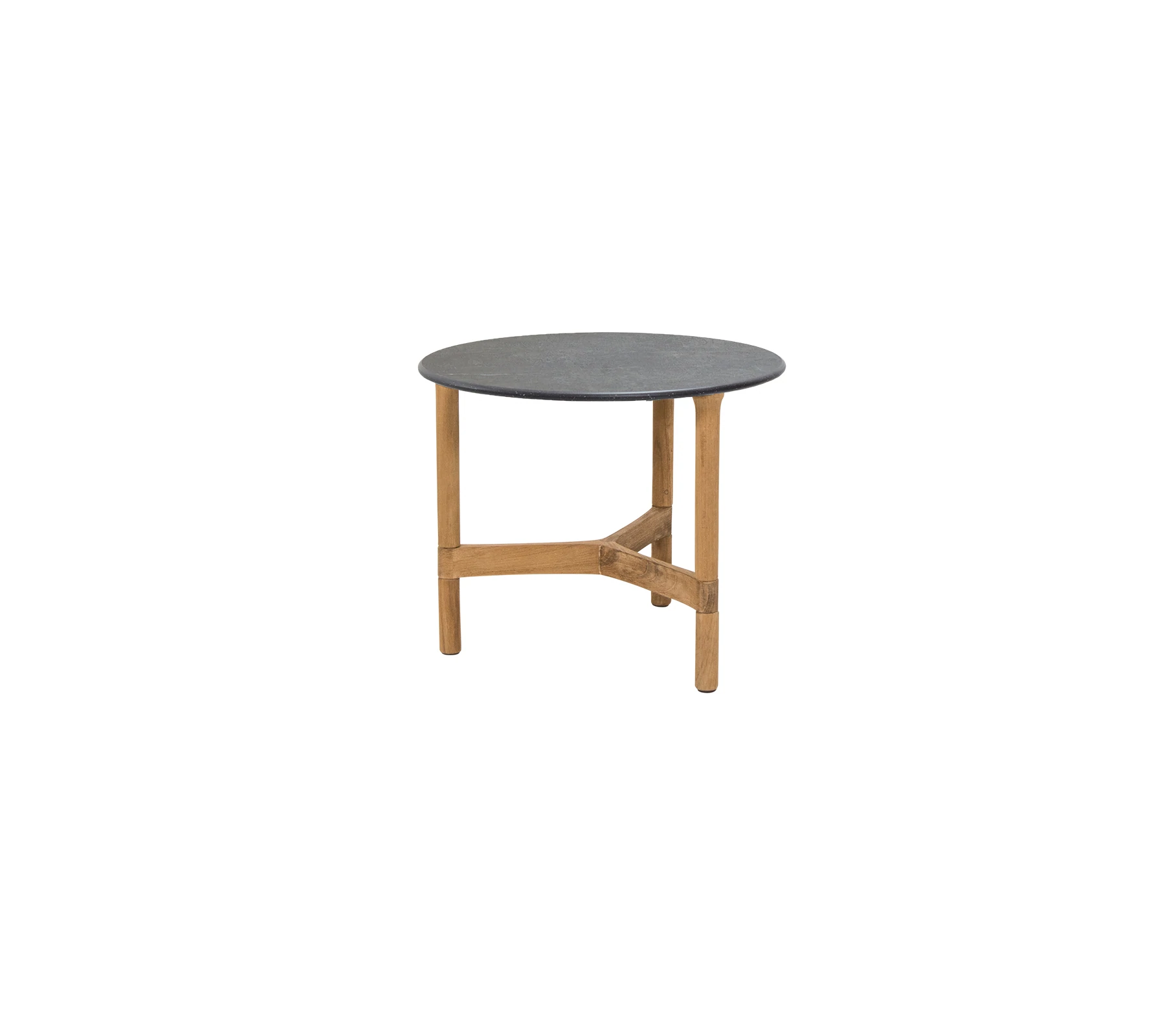 Twist Beistelltisch Ø 45 cm Teak Gestell