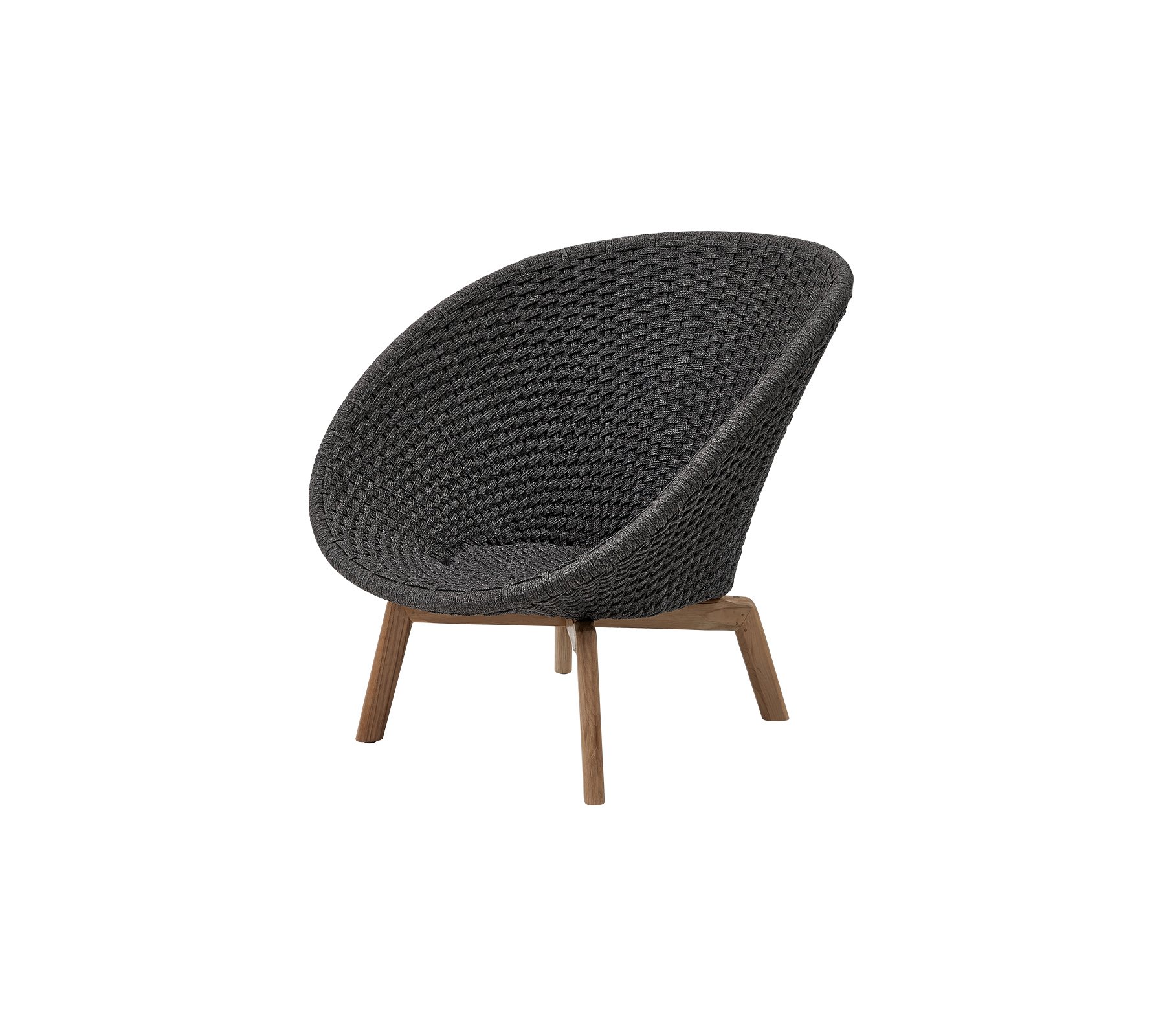 Peacock Loungesessel Soft Rope mit Teak Peacock Loungesessel Soft Rope mit Teak