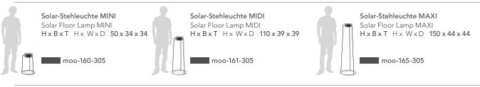 Moon Solar-Stehleuchte 