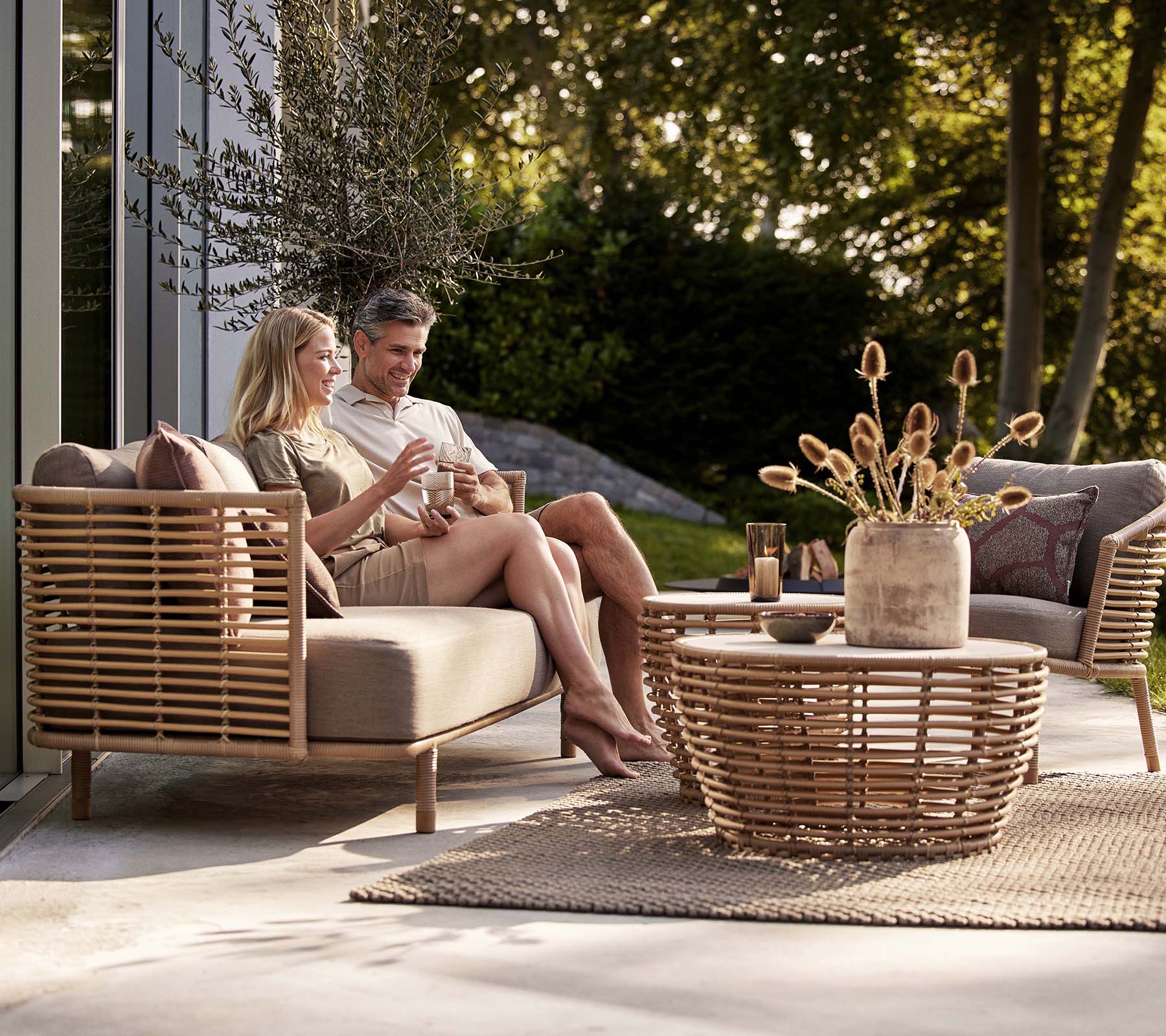 Sense Loungesessel,  Cane-line Weave