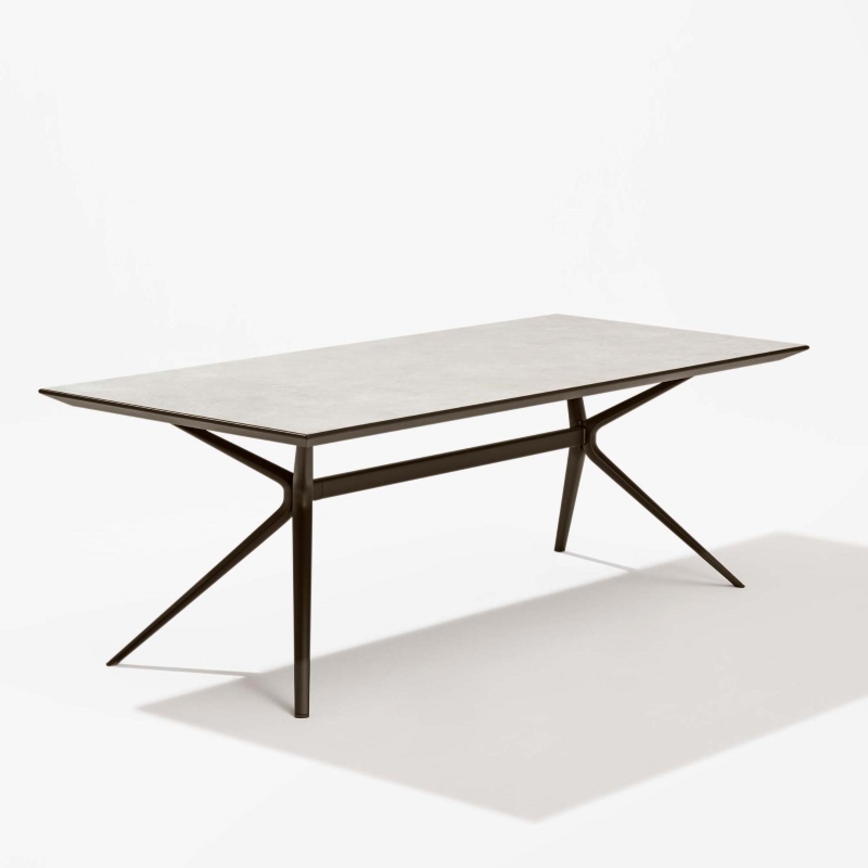Moai Tisch 150 x 90 cm, Tischplatte Feinsteinzeug