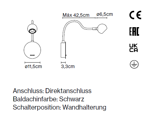 Marset No 8 Wandleuchte