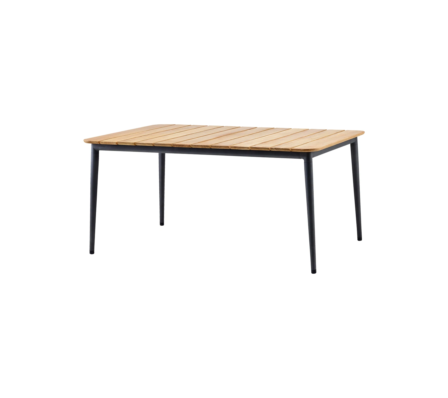 Core Esstisch Teak / Alu, 160 cm 