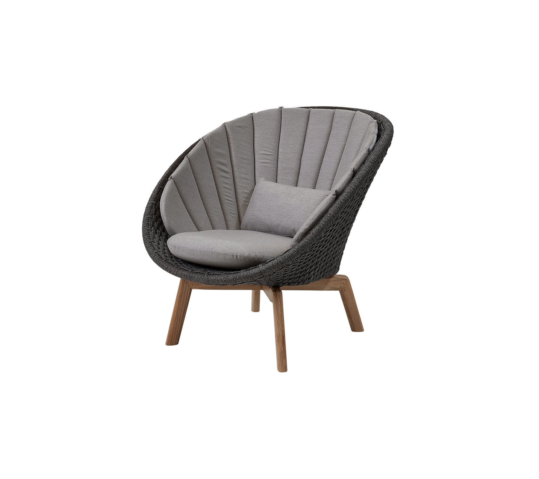 Peacock Loungesessel Soft Rope mit Teak Peacock Loungesessel Soft Rope mit Teak