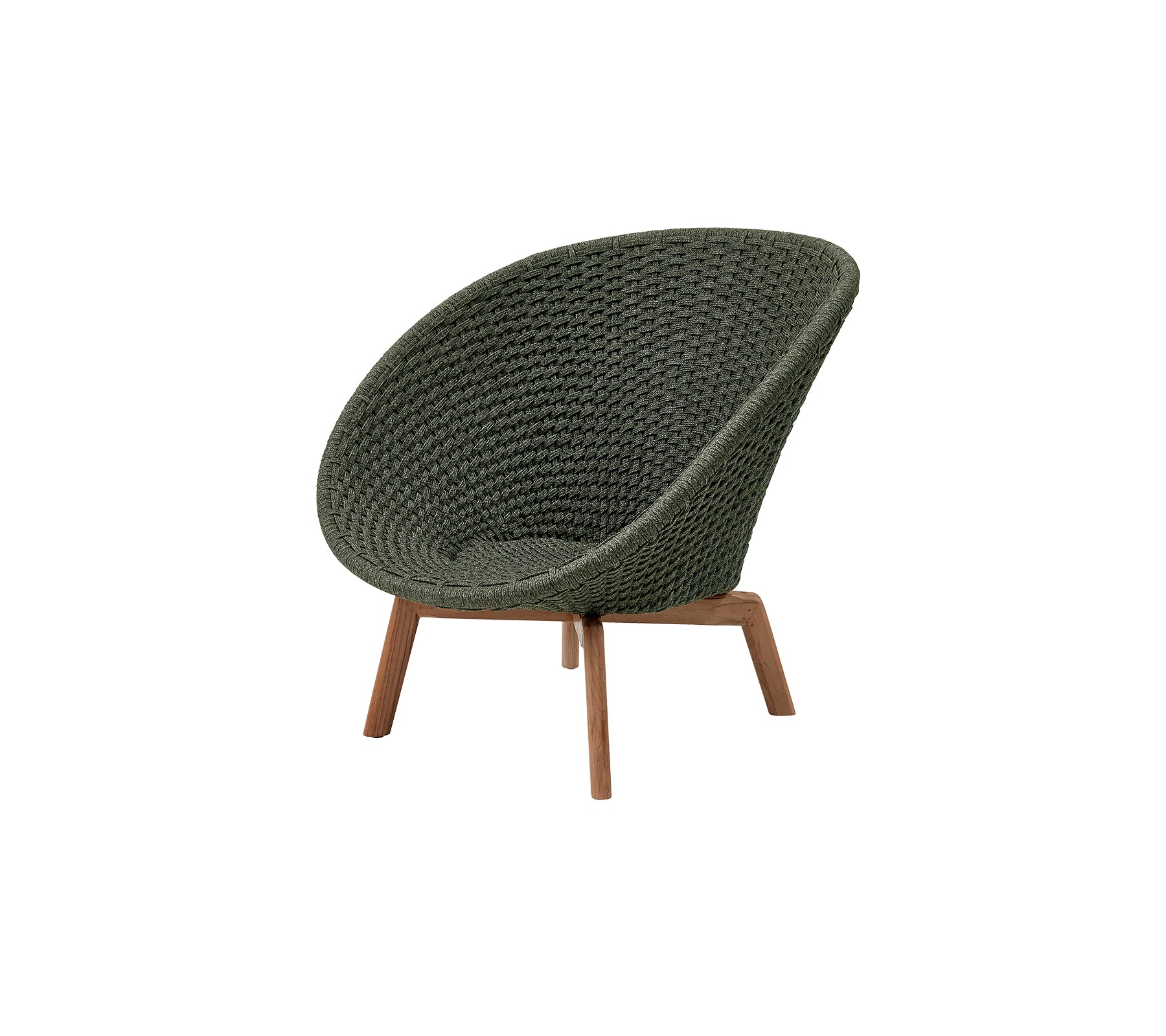 Peacock Loungesessel Soft Rope mit Teak Peacock Loungesessel Soft Rope mit Teak