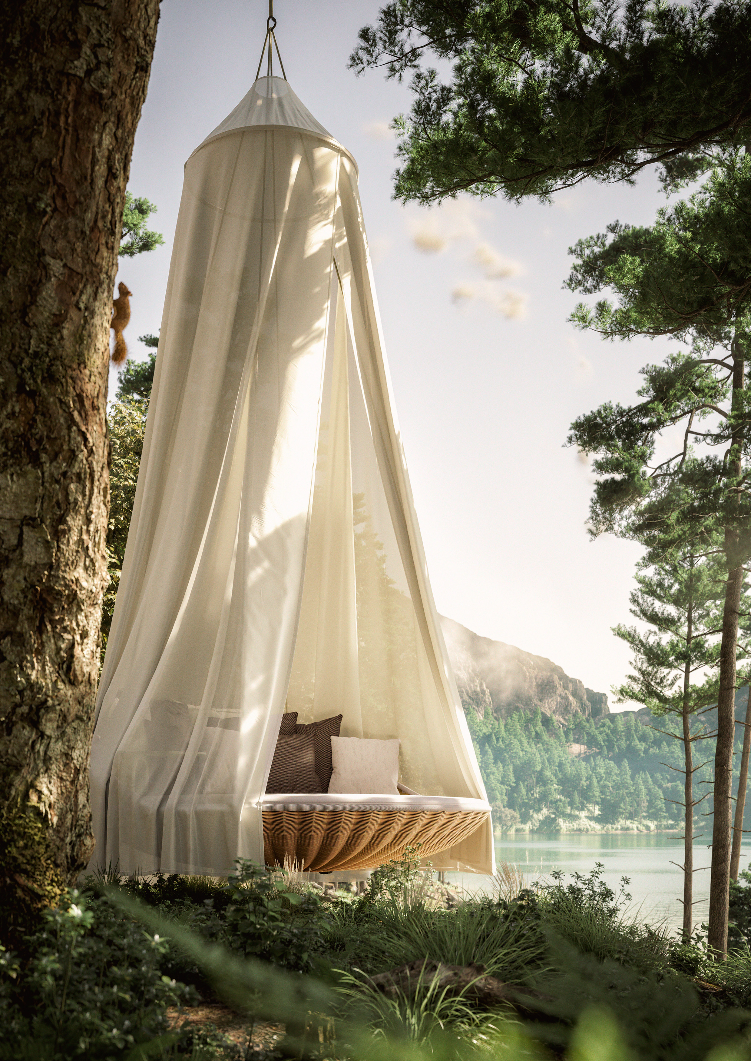 Swingrest Hanging Lounger, inkl. Sitzkissen & Seil Swingrest Hanging Lounger, inkl. Sitzkissen & Seil