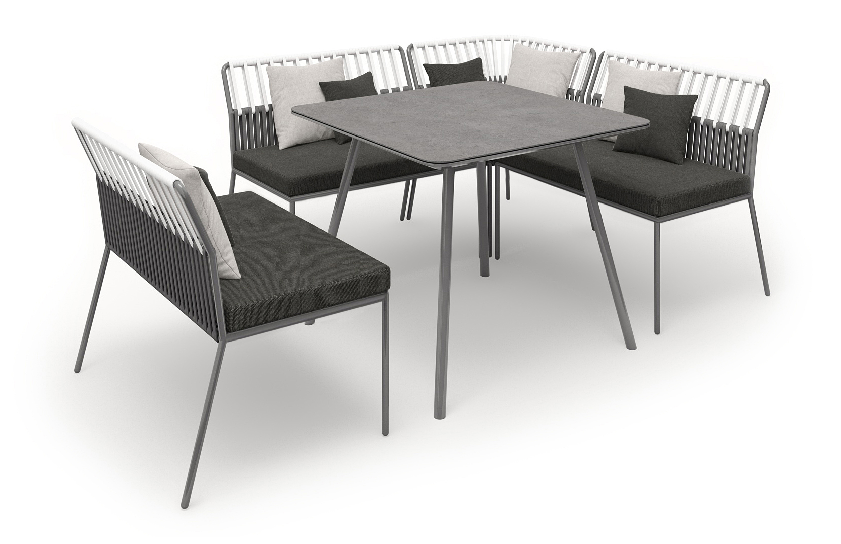 Urban Dining Lounge Tisch 90 x 90 cm