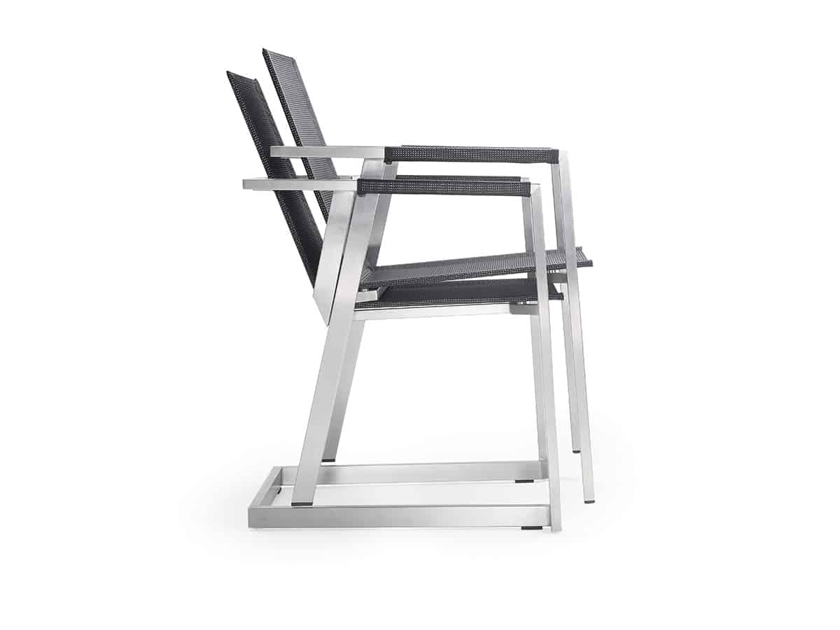 Allure steel Freischwinger, stapelbar Allure steel Freischwinger, stapelbar
