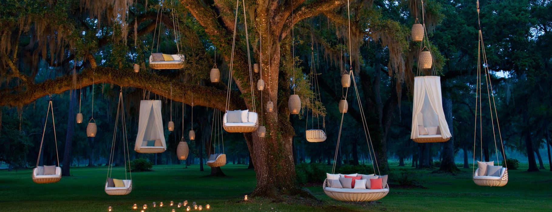 Swingrest Hanging Lounger, inkl. Sitzkissen & Seil