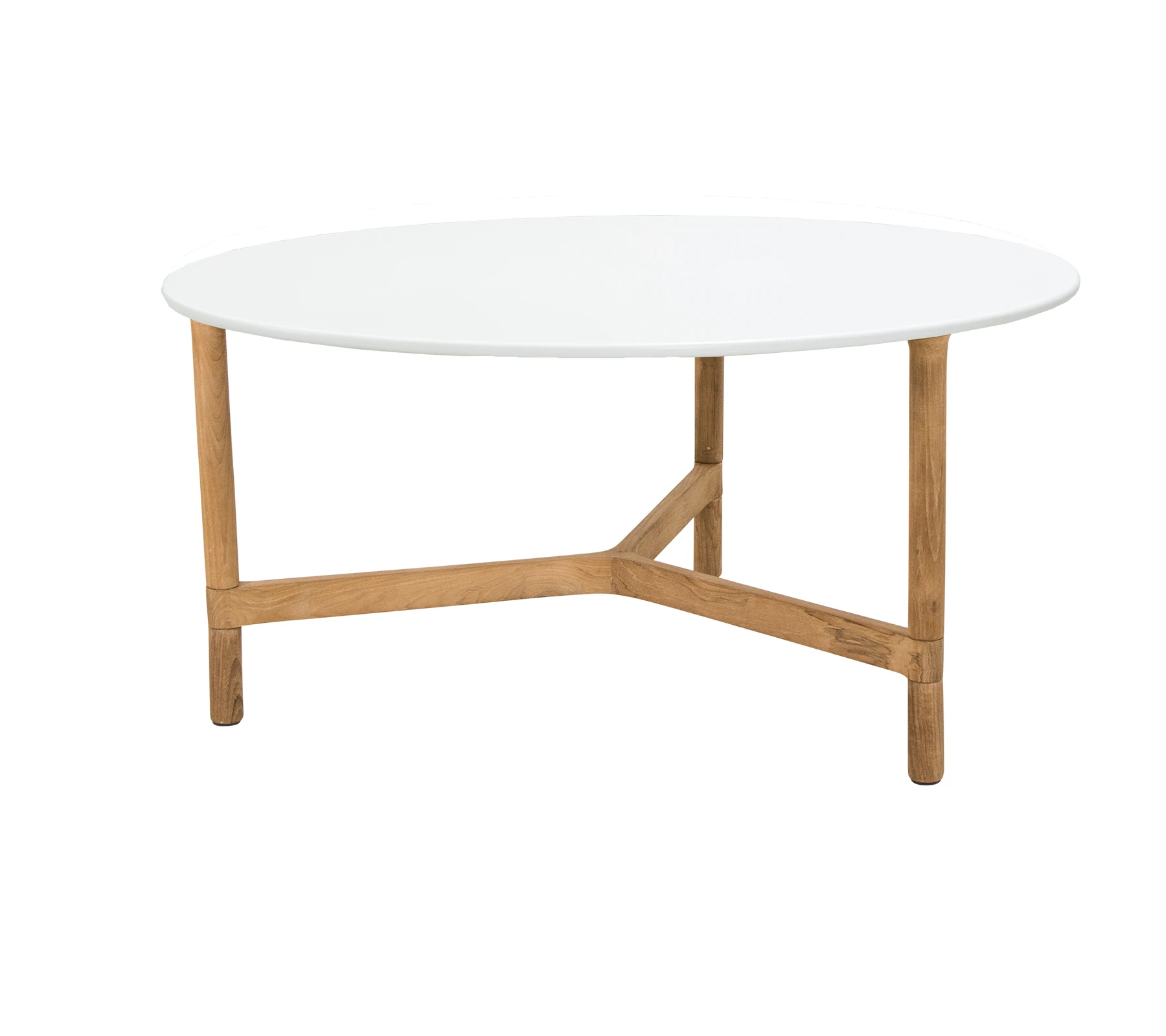 Twist Couchtisch Ø 90 cm Teak Gestell Twist Couchtisch Ø 90 cm Teak Gestell