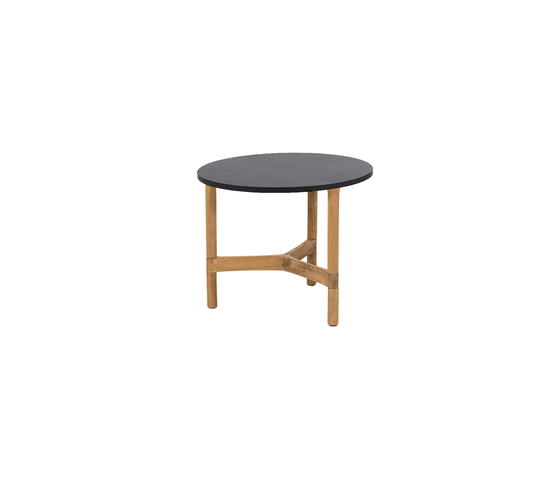 Twist Beistelltisch Ø 45 cm Teak Gestell Twist Beistelltisch Ø 45 cm Teak Gestell