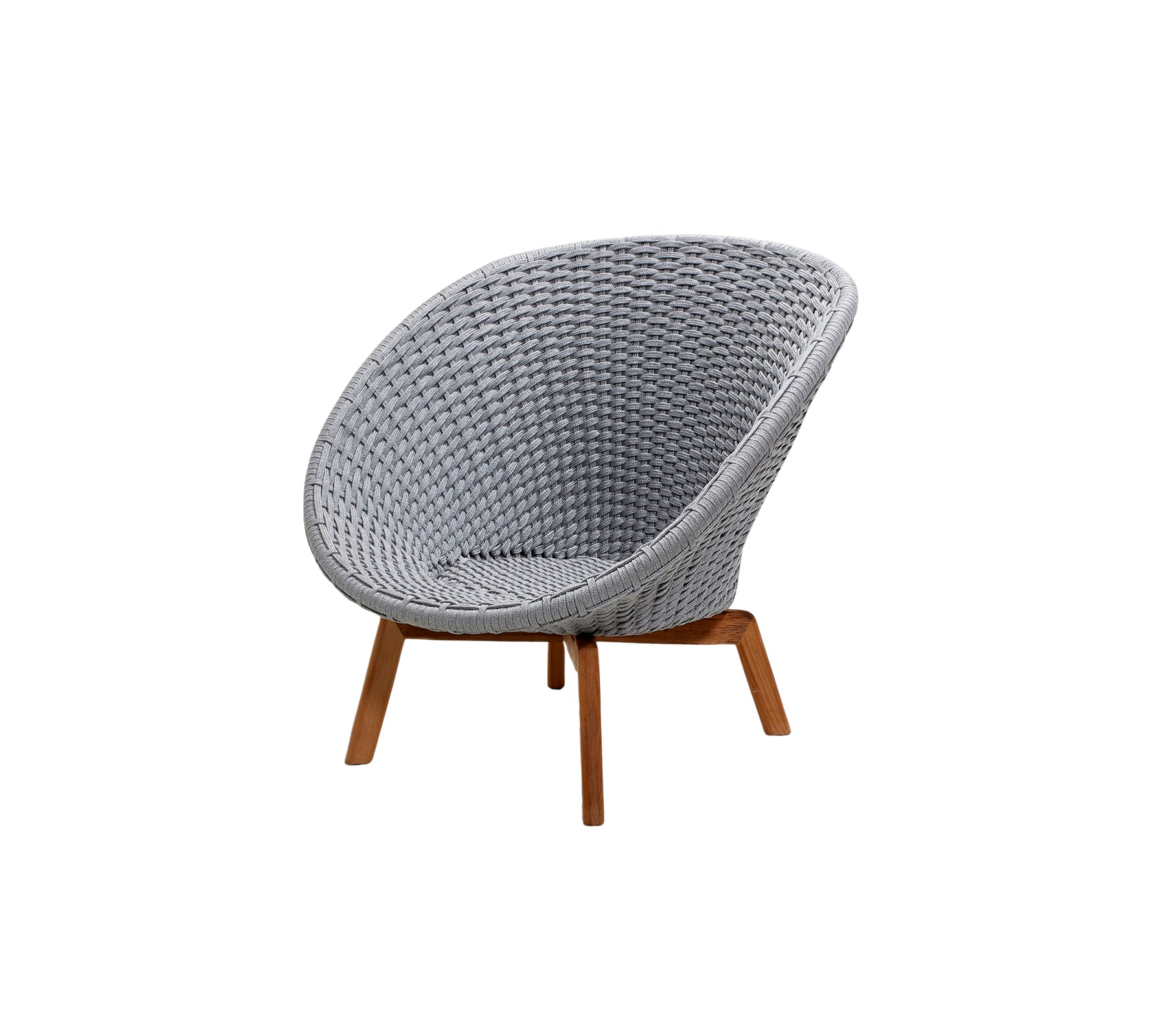 Peacock Loungesessel Soft Rope mit Teak Peacock Loungesessel Soft Rope mit Teak
