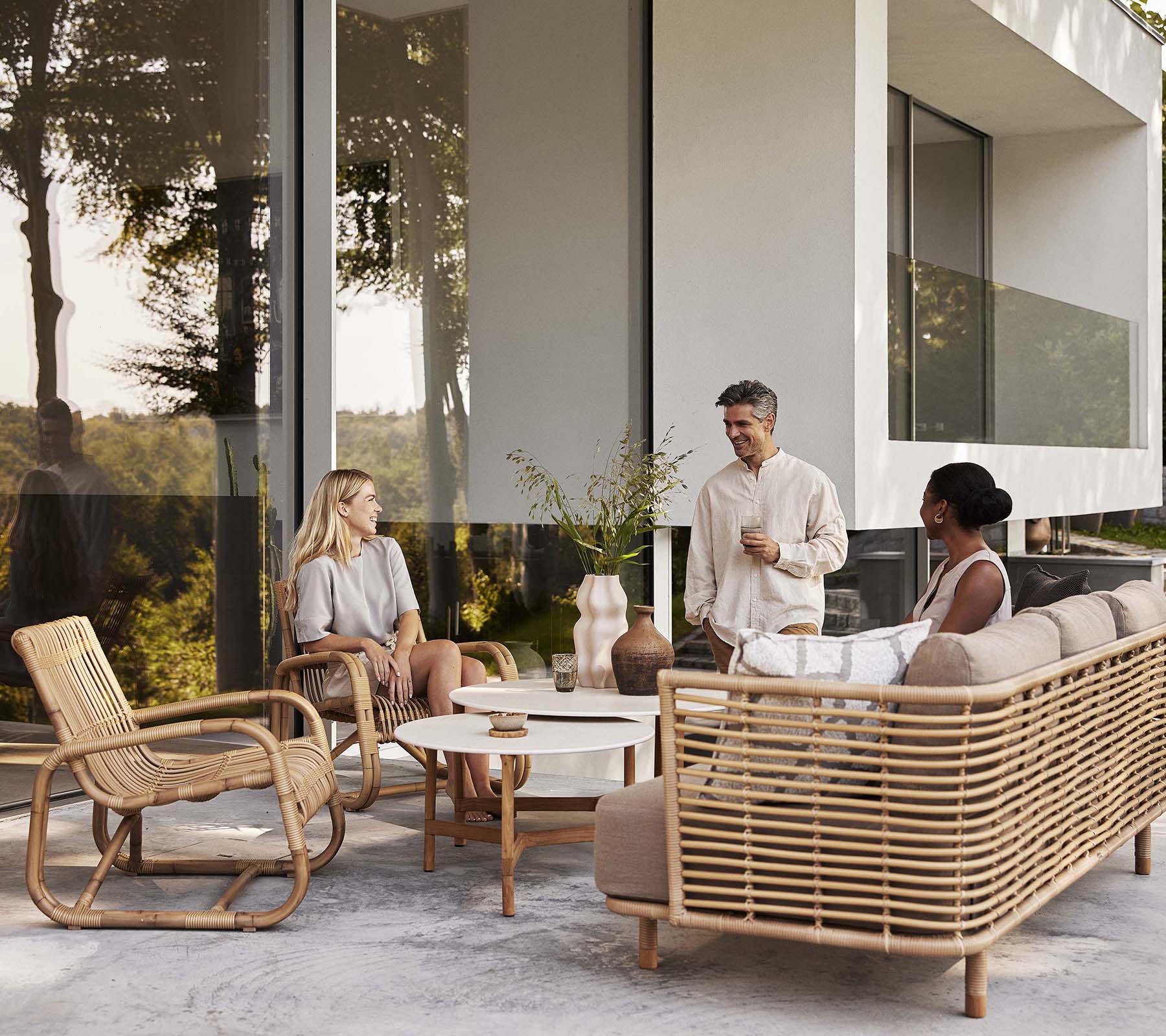 Sense 3-Sitzer Sofa,  Cane-line Weave 