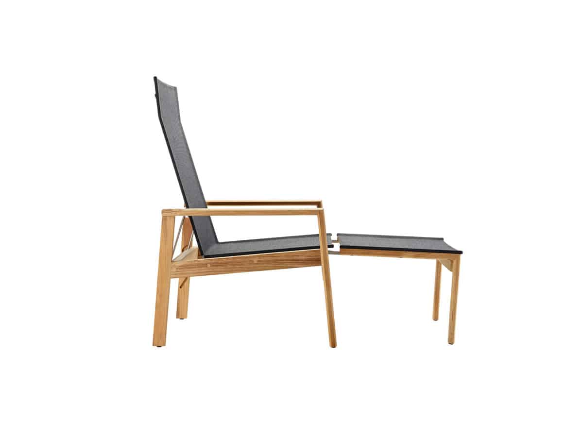 Safari Deck Chair, inkl. Hocker